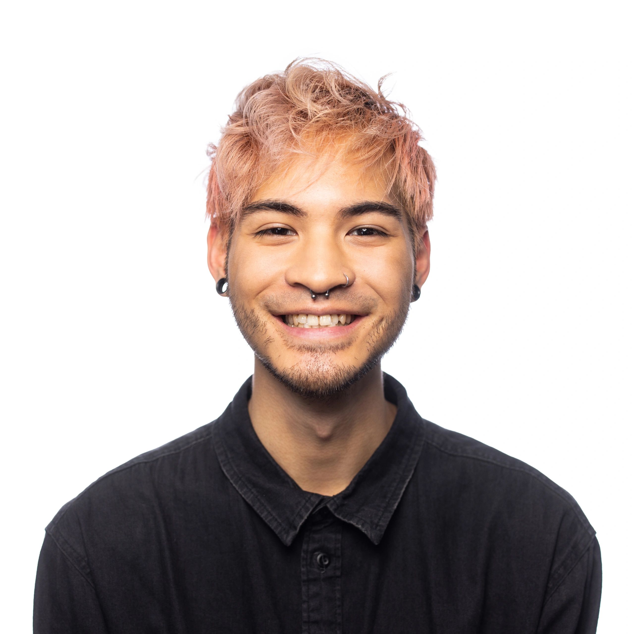 Smiling customer portrait