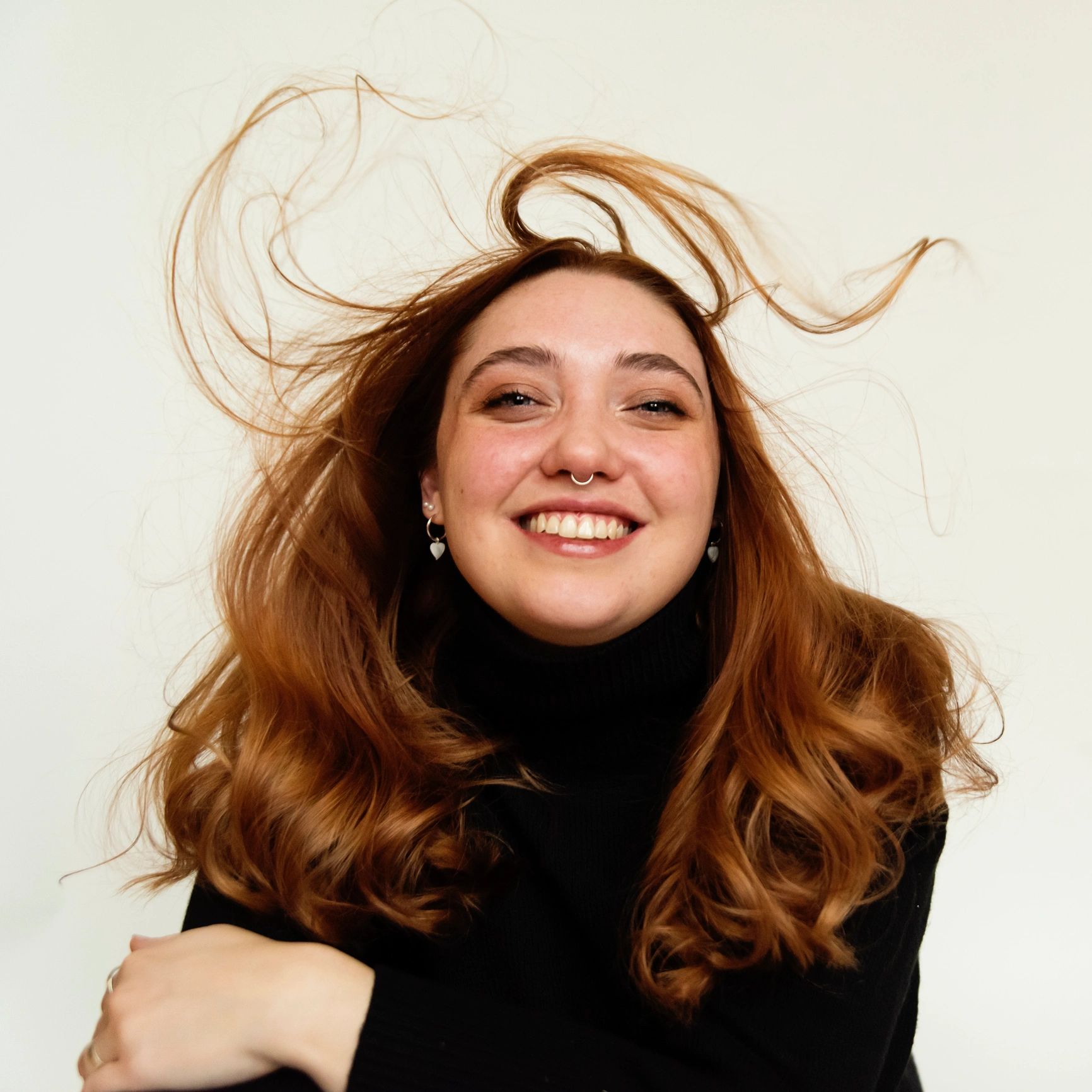 Smiling customer portrait
